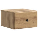 vidaXL Muurbevestigde Nachttafel Artisanaal eiken 34,5 x 33, Verzenden, Nieuw