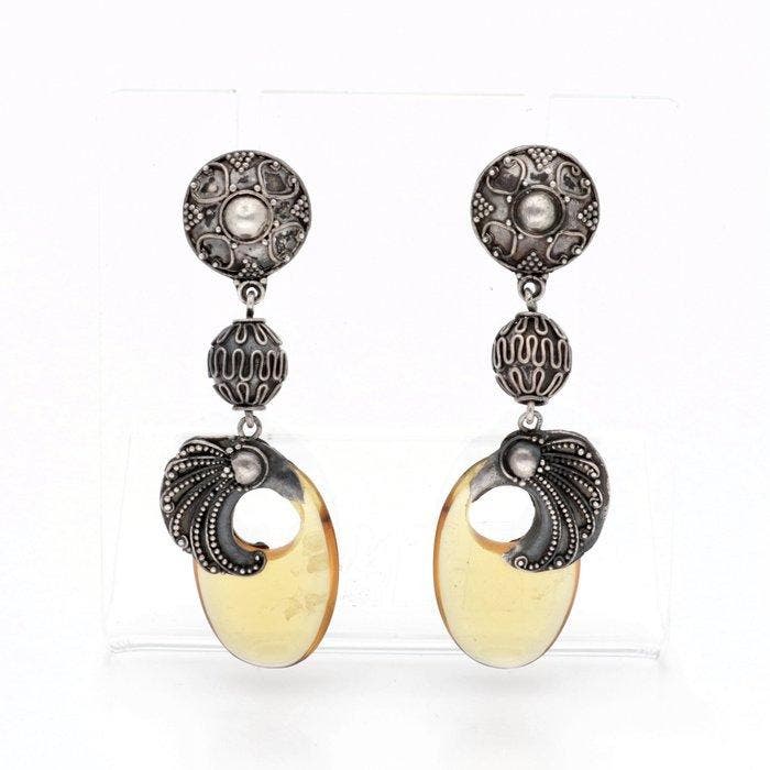 Zonder minimumprijs - 3-delige sieradenset Zilver -, Handtassen en Accessoires, Antieke sieraden