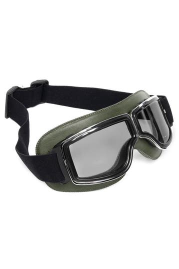 KIMU® Goggles Motorbril Skibril Bril Groen Montuur Zwarte Gl, Ophalen of Verzenden, Nieuw