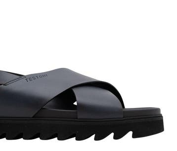 TESTONI - 8 UK - 42 IT - Sandal Calf Indigo - Sandales -