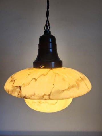 scailmont - Lampe - uranium - lampe en verre à l’uranium, Antiquités & Art