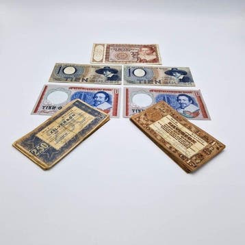 Nederland. - 1x 25, 4x 10, 20x 1, 10x 2.5 Gulden - various