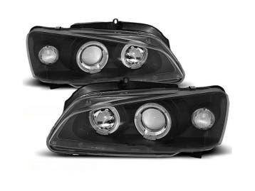 Angel Eyes koplamp units Black geschikt voor Peugeot 106, Auto-onderdelen, Verzenden, Nieuw, Peugeot