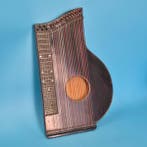 Zither – Saiteninstrument mit Koffer – Holz/Metall - - Citer