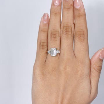 Verlovingsring - 14 karaat Geel goud - 3.71ct. tw. Diamant