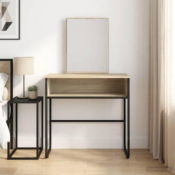 vidaXL Kaptafel met plank Sonoma Eiken 81 x 40 x 131 cm, Verzenden, Nieuw