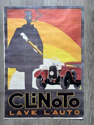 Anonymous - Clinoto Lave l’Auto – Manifesto automobilistico
