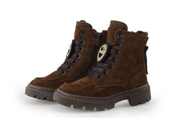 Nubikk Veterboots Meisjes in maat 23 Bruin, Kinderen en Baby's, Verzenden, Jongen of Meisje, Nubikk, Schoenen
