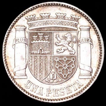 Espagne. II Republica Española. 1 Peseta 1933(*34) Madrid