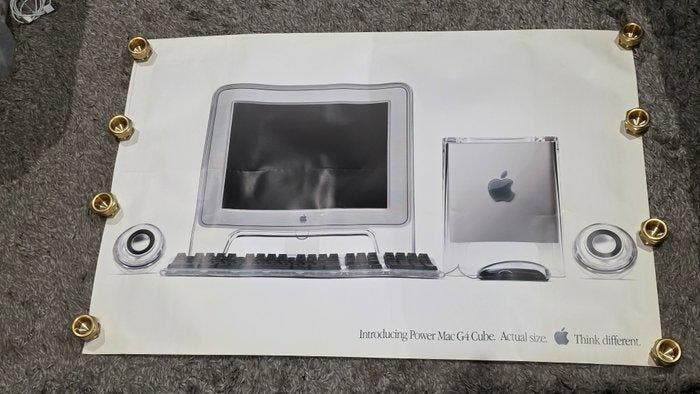 Original Apple Power Mac G4 Cube Poster (dealer) - Macintosh, Games en Spelcomputers, Spelcomputers | Overige Accessoires