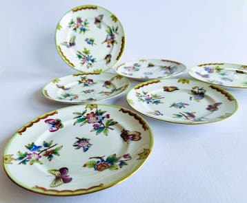 Herend - Bord - Herend – Queen Victoria Pattern – Dessert