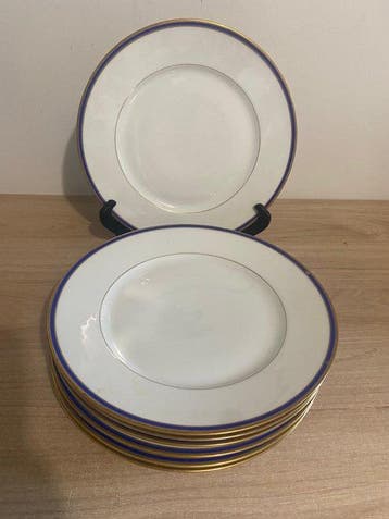 Limoges - Assiette de service (6) - Porcelaine - assiette de