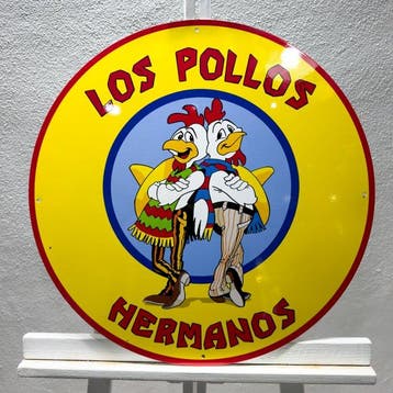 Los Pollos Hermanos Heavy Metal Rond Bord van 50 cm –, Antiek en Kunst