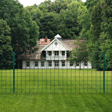 vidaXL Euro hek 20x1,2 m staal groen, Tuin en Terras, Tuinhekken en Hekwerk, Verzenden, Nieuw
