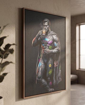 MEDSAN - Graffiti Superman () - UNIQUE WORK