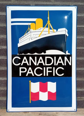 Emaille wandreclame Canadian, Verzamelen, Verzenden, Nieuw