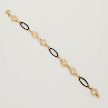 Armband - 18 karaat Geel goud - Email