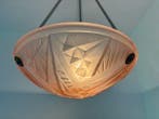 Noverdy - Art Deco - Lustre - Matglas, Métal