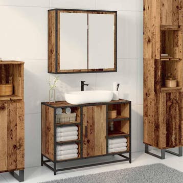 vidaXL Wandplank Oudhout 65 x 20 x 60 cm, Huis en Inrichting, Verzenden, Nieuw