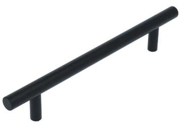 Greep Basics LBTM-128 Mat RVS/Zwart 128 mm, Huis en Inrichting, Ophalen of Verzenden, Nieuw