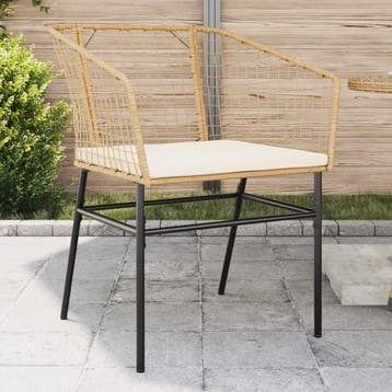 Tuinstoelen 2st bruin | Retour deal, weg is weg!, Verzenden, Zo goed als nieuw, Rotan