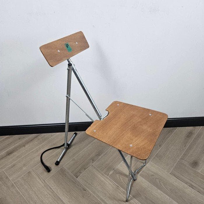 Chaise - Pliable - Bois, Métal - Podal chaise de pique-nique, Antiquités & Art, Art | Objets design