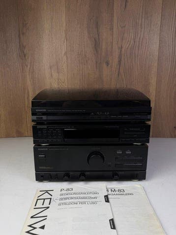 Kenwood - A-83 Amplifier + T-83L Tuner + P-83 Turntable, Nieuw