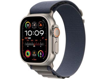 Apple Watch Ultra - 49mm - Titanium - Naturel titanium - GPS, Handtassen en Accessoires, Verzenden, Zo goed als nieuw, Apple