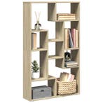 vidaXL Boekenkast 72x20x120,5 cm bewerkt hout sonoma, Verzenden, Nieuw