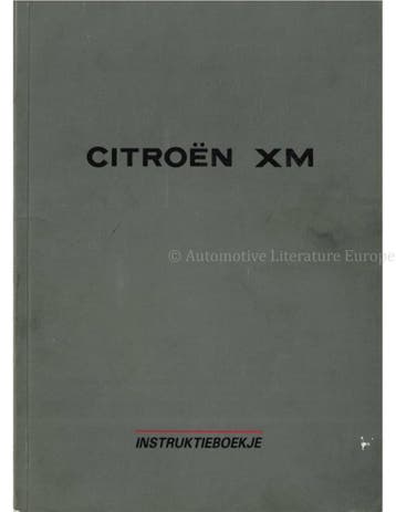 1989 CITROEN XM INSTRUCTIEBOEKJE NEDERLANDS, Ophalen of Verzenden