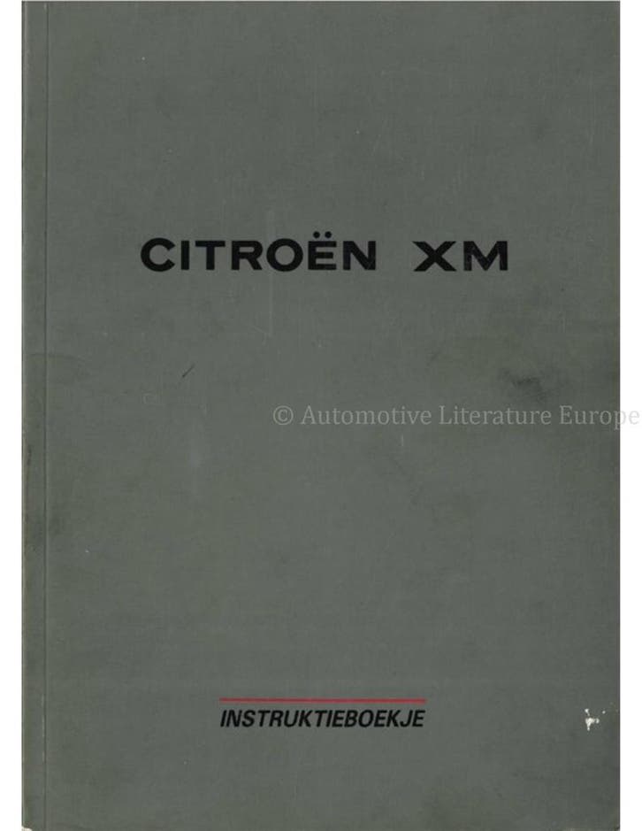 1989 CITROEN XM INSTRUCTIEBOEKJE NEDERLANDS, Autos : Divers, Modes d'emploi & Notices d'utilisation, Enlèvement ou Envoi