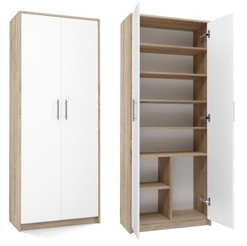 Kantoorkast-Kledingkast licht eiken wit (Kledingkasten), Huis en Inrichting, Verzenden, Nieuw, 50 tot 100 cm, 150 tot 200 cm