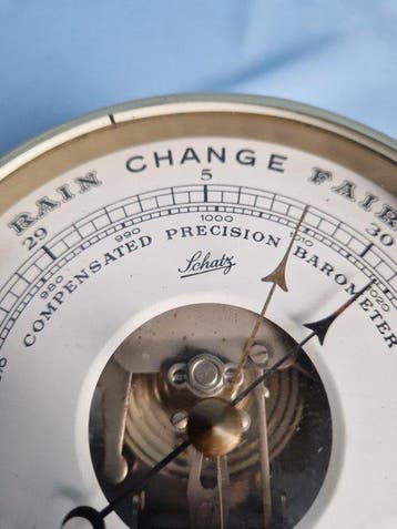 Schatz - Weerstation - geslepen - Barometer/ thermometer, Antiek en Kunst