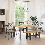 vidaXL Eetbank NOAIN 120 x 41 x 45 cm Massief grenenhout, Huis en Inrichting, Stoelen, Verzenden, Nieuw