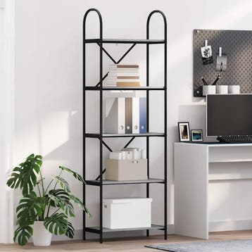 vidaXL Boekenplank 5-laags 60 x 30 x 183 cm Bewerkt hout, Verzenden
