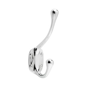 Kapstokhaak nikkel - voor hal of garderobe - De Oude Deur..., Ophalen of Verzenden, Nieuw, Koper of Messing, Overige typen
