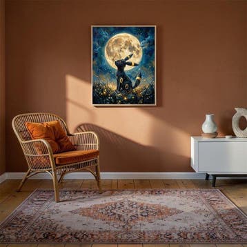 Naro - Canvas [L] - Umbreon Under the Moonlight