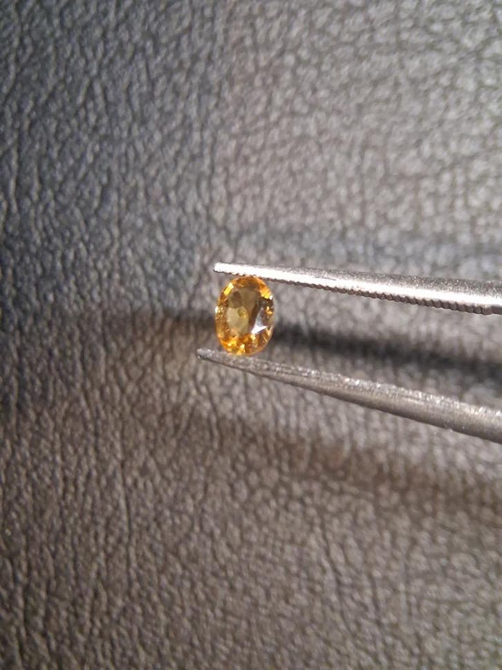 Natural Citrine – Faceted Oval Cut 3x4 mm 0.152 ct Golden Ye, Handtassen en Accessoires, Overige Accessoires, Nieuw, Verzenden