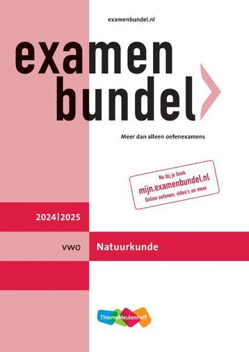 Examenbundel online + boek vwo Natuurkunde 2024/2025, Boeken, Studieboeken en Cursussen, Verzenden, Zo goed als nieuw, R. Slooten