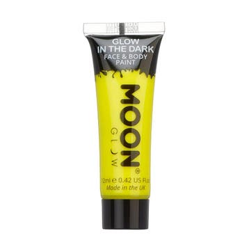 Moon Glow Glow in the Dark Face Paint Yellow 12ml, Verzenden