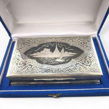 THAI NAKON R.O.P. - Sieradendoos - .925 zilver - Sterling, Antiek en Kunst