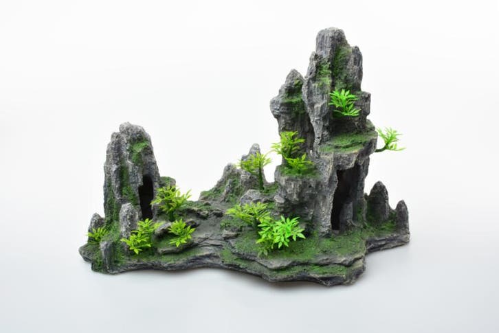 Rotsformatie met vallei en bomen / Aquarium decoratie As-922, Animaux & Accessoires, Poissons | Aquariums & Accessoires, Envoi