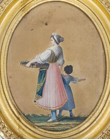 Italiaanse school (XIX) - La contadina
