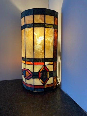Wandlamp - Glas, Metaal, Hoorn, Antiek en Kunst