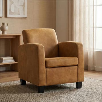 Leren fauteuil Joy, Huis en Inrichting, Nieuw, Ophalen of Verzenden, Eigentijds, Klassiek, Modern, 50 tot 75 cm