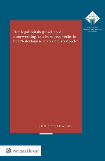 Het legaliteitsbeginsel en doorwerking van Europees recht in, Verzenden, Gelezen, Judit Gerrie Hendrike Altena