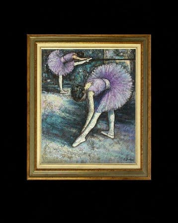 L. Dulac (XX - Due ballerine alla sbarra