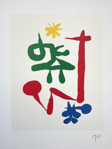 Joan Miro (1893-1983) - Parler Seul - Lithographic licensed