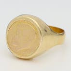 Bague - 18 carats Or jaune, I.F.O.R. (1960-1970) - Muntring., Nieuw