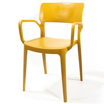 Stoel | WING | Mosterdgeel | Kunststof | Outdoor |, Verzenden